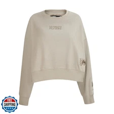 Pro Standard Womens NHL Philadelphia Flyers Wingspan Crewneck Sweatshirt Taup