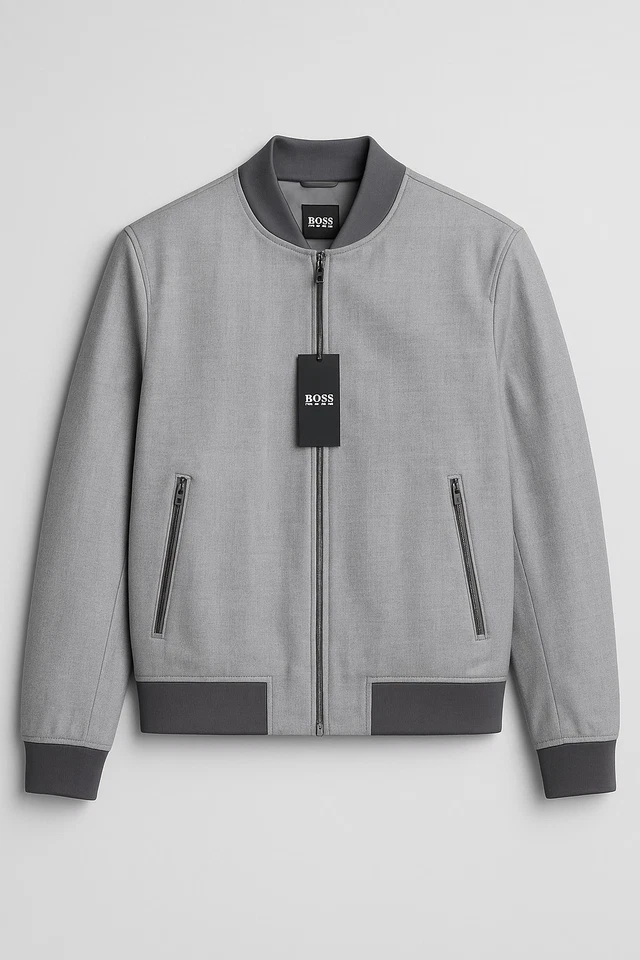  Hugo Boss Blouson Homme Cadus  Laine vierge Taille FR 52  Men’s Blazer - Photo 1/4