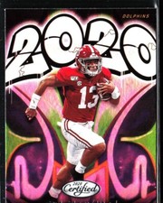 2020 TUA TAGOVAILOA PANINI CERTIFIED ROOKIE CARD RC #2020-TT DOLPHINS. rookie card picture