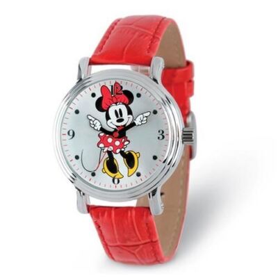Disney Red Strap Minnie Mouse with Moving Arms & Gray Face  display picture 2