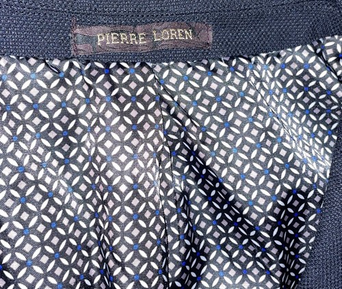 Beautiful Men’s Pierre Loren Classic Fit Navy Suit Jacket 46R - Picture 3 of 6