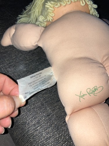 Vintage Cabbage Patch Kids Double Pony Lemon Blonde Blue Eyes HM3 - Picture 8 of 8