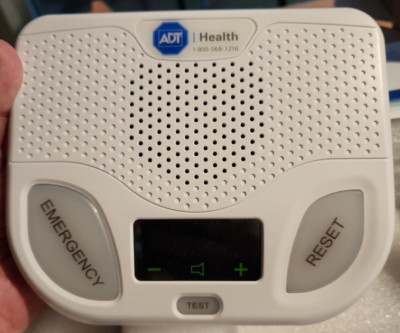 ADT Health Black Watch, White Pendant, Base Mobile Medical Alert System