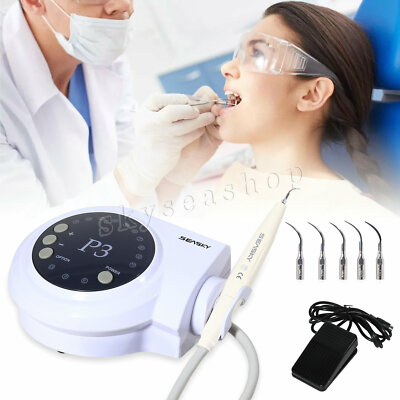 Portable Dental Ultrasonic Piezo Scaler w/ Handpiece Tips fit DTE Satelec CEX