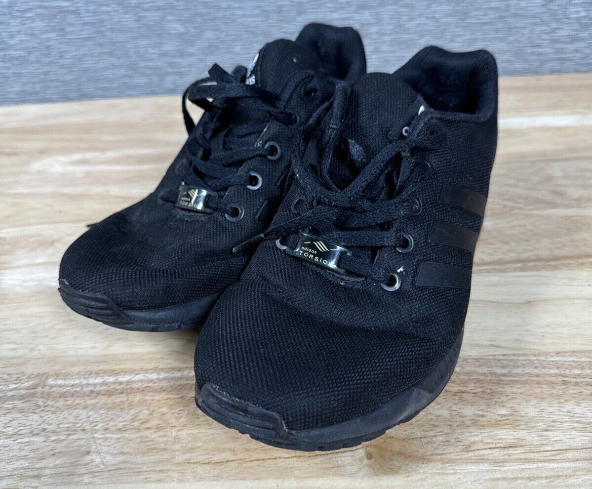 Adidas Originals Zx Flux Torsion MensTriple Black Shoes Running