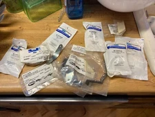 Lot Bags of Model A or T Parts...Automobile Car Parts Screws Backing Plates etc.