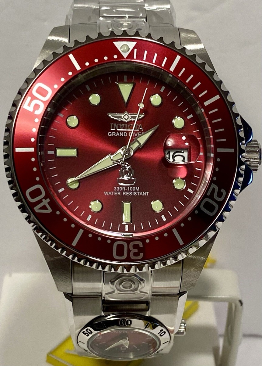 47mm Auto Red DUAL TIME + W21mm Quartz |Silvertone Bracelet  display picture 2