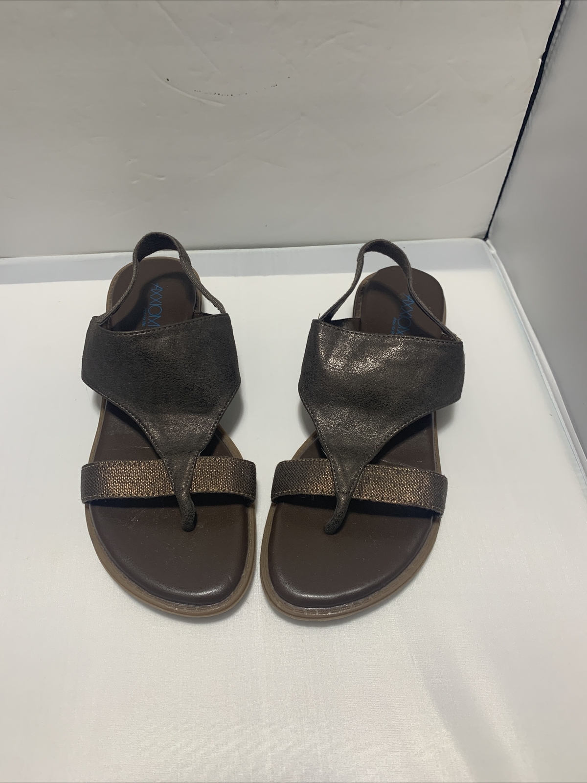 APL Sandali donna Axxiom Latoya bronzo vegan in pelle con cinturino taglia 7 5