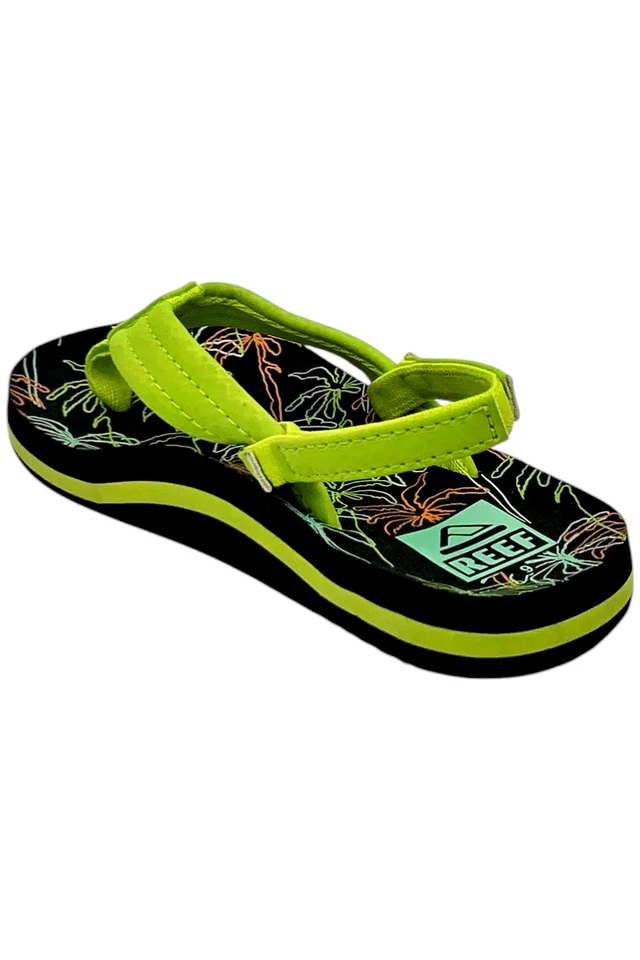 Sandalia Reef Ahi Slingback Neon Palm para niño Foto 3 de 3
