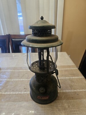 Coleman コールマン 220F ビンテージランタン PYREXグローブ Vintage 1959 Coleman Lantern Green Model 220E Pyrex Globe Untested