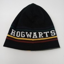 Harry Potter Hogwarts School Crest Reversible Knit Beanie Hat Cap
