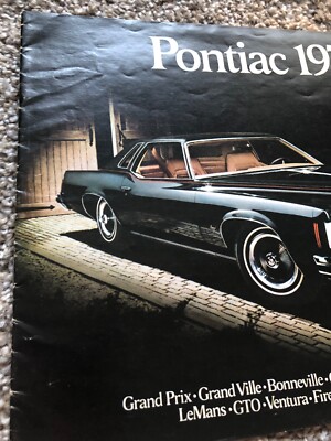 1974 Pontiac Full Line ORIGINAL Brochure - GTO Firebird Grand Prix