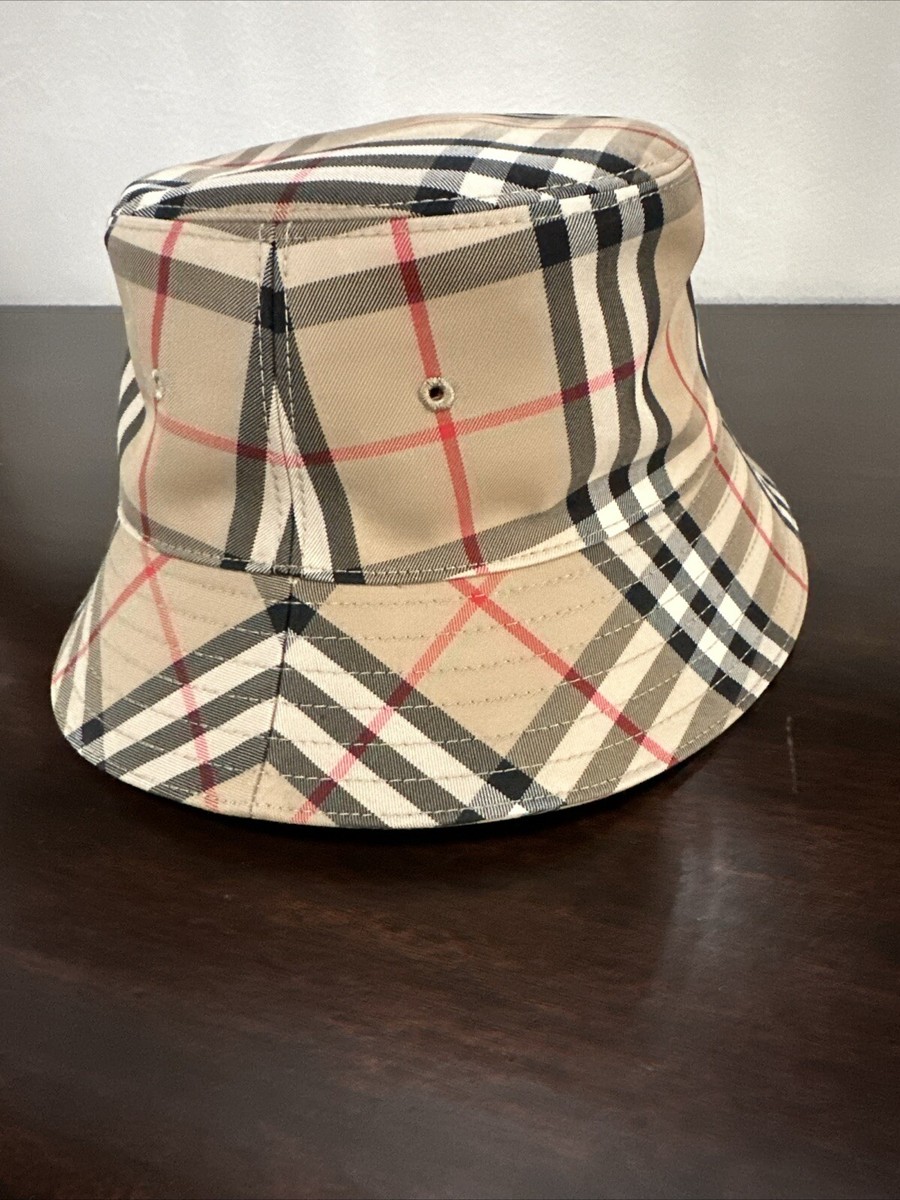 Burberry キッズ　バケットハット Burberry キッズ バケットハット Check Bucket Hat in Sand