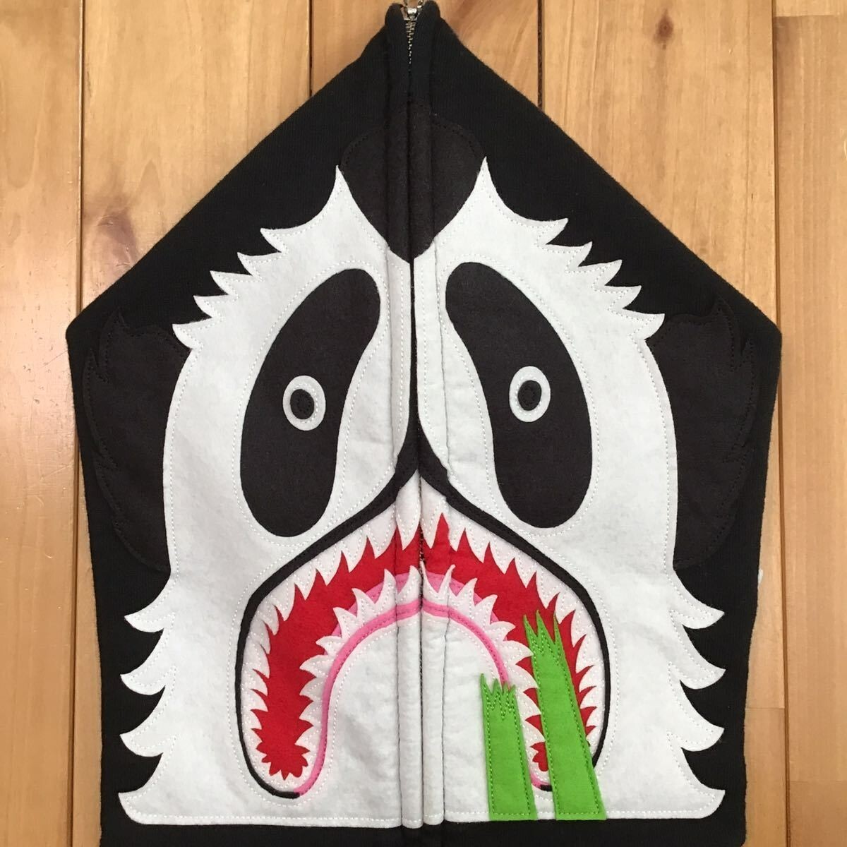 BAPE Panda full zip hoodie a bathing ape black Size S | eBay