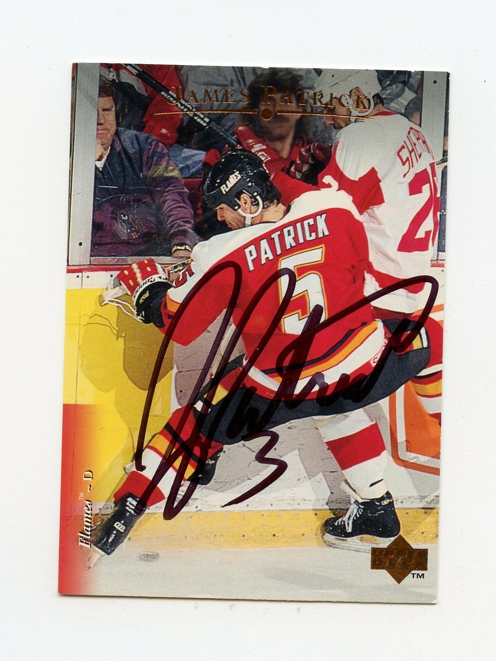 JAMES PATRICK FLAMES AUTOGRAPH AUTO 95-96 UPPER DECK #53 *65925