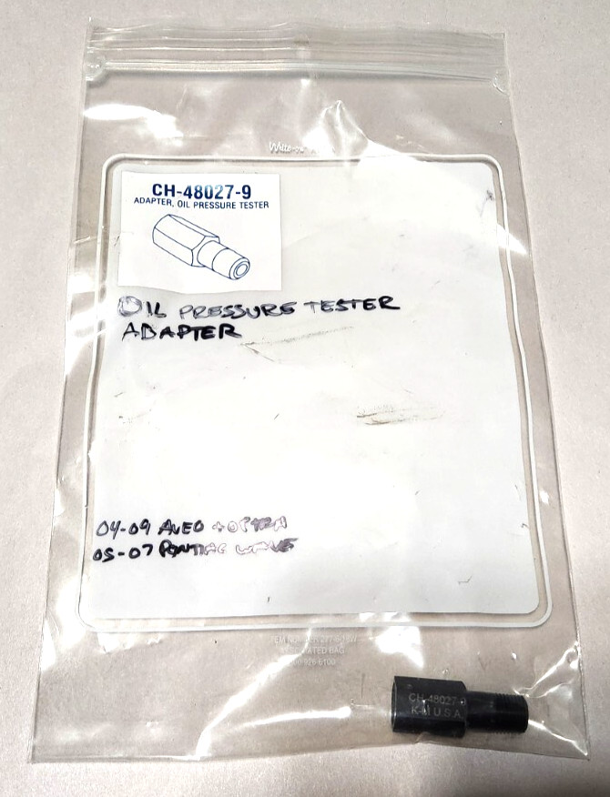 Kent Moore KM CH-48027-9 Oil Pressure Tester Adapter Tool