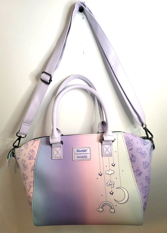 Bolso Unicornio Pastel Loungefly Sanrio Hello Kitty & Friends 15x10.5" con Correa 2021 Foto 2 de 4