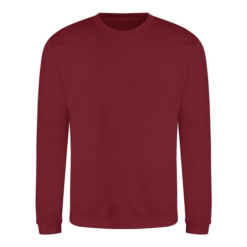 Mens Plain Sweatshirt Crew Neck Jumper Top Sweater Casual Sweat Top Ladies AWDis - Picture 35 of 43