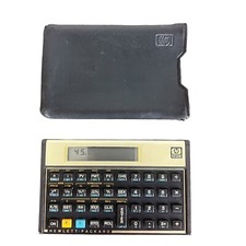 VINTAGE Hewlett Packard HP 12C Financial Calculator With Case  TESTED 
