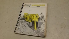 VERMEER T-400B TRENCHER OPERATORS & PARTS MANUAL 