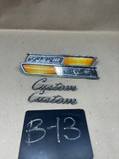 1967 1972 FORD F100 F250 F350 CUSTOM HOOD EMBLEMS SCRIPT LETTERS CHROME PROJECT