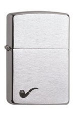 ZIPPO Pfeifenfeuerzeug Pipe Lighter chrom mit speziellem Inlay 60001199NEU