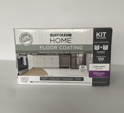 Rust-Oleum 360099 Home Ultra White / Tint Base Semi-Gloss Top-Coat, Floor Coat.