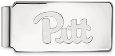 Sterling Silver University of Pittsburgh Money Clip by LogoArt