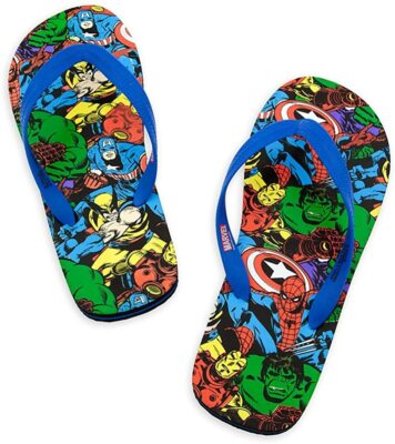 Marvel Avengers Flip Flops Sandals Shoes Adult Men Size 11/12