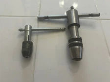 UNBRANDED PAIR OF T-HANDLE TAP WRENCHES