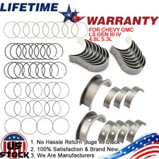 Main Rod Bearings Set Piston Rings Kit For Chevrolet Tahoe Gmc Yukon 4.85.3 Main Rod Bearings Set Piston Rings Kit For Chevrolet Tahoe Gmc Yukon 4.85.3