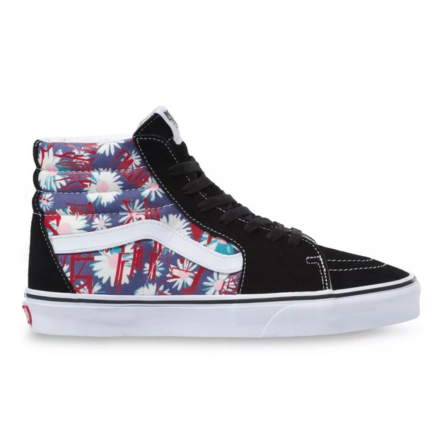 New Vans Sk8-Hi Vans Crew Floral/Red Sneakers High-Top Skate Shoes 2020 ...