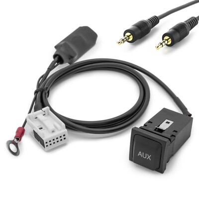 Für VW RCD RNS 200 210 300 310 500 510 MFD RNS2 AUX In Einbau Adapter Auto Radio