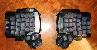 Dactyl Manuform 5x6 HotSwap with LUBED Keys ZMK Bluetooth!
