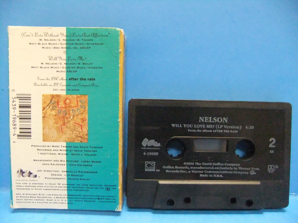 Nelson Cassette Tape Single LOT Love And Affection & More Than Ever Geffen 1990 - Image 3 of 4