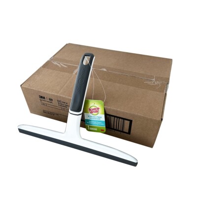 3M SCOTCH-BRITE Double Blade Squeegee, Window Cleaner, Glass Wiper (4 Pcs/Box)