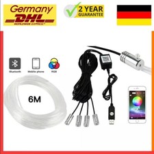 6M Auto PKW LED-Ambientebeleuchtung Innenraumbeleuchtung Lichtleiste AppControl