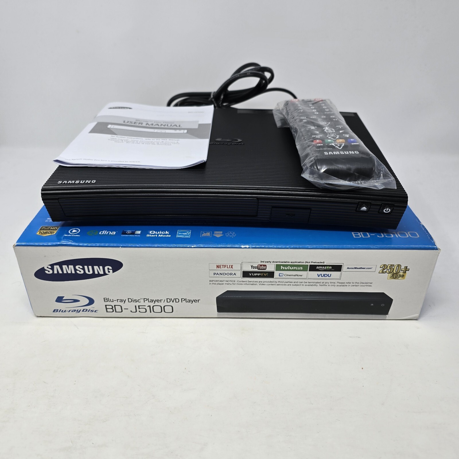 Samsung Black HD BluRay DVD Player Dolby Digital With Remote Model BD