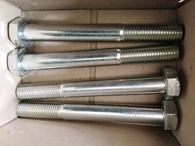 10 hexagon screws with shank DIN931 M16x55 zinc-plated % discount on multiple purchases