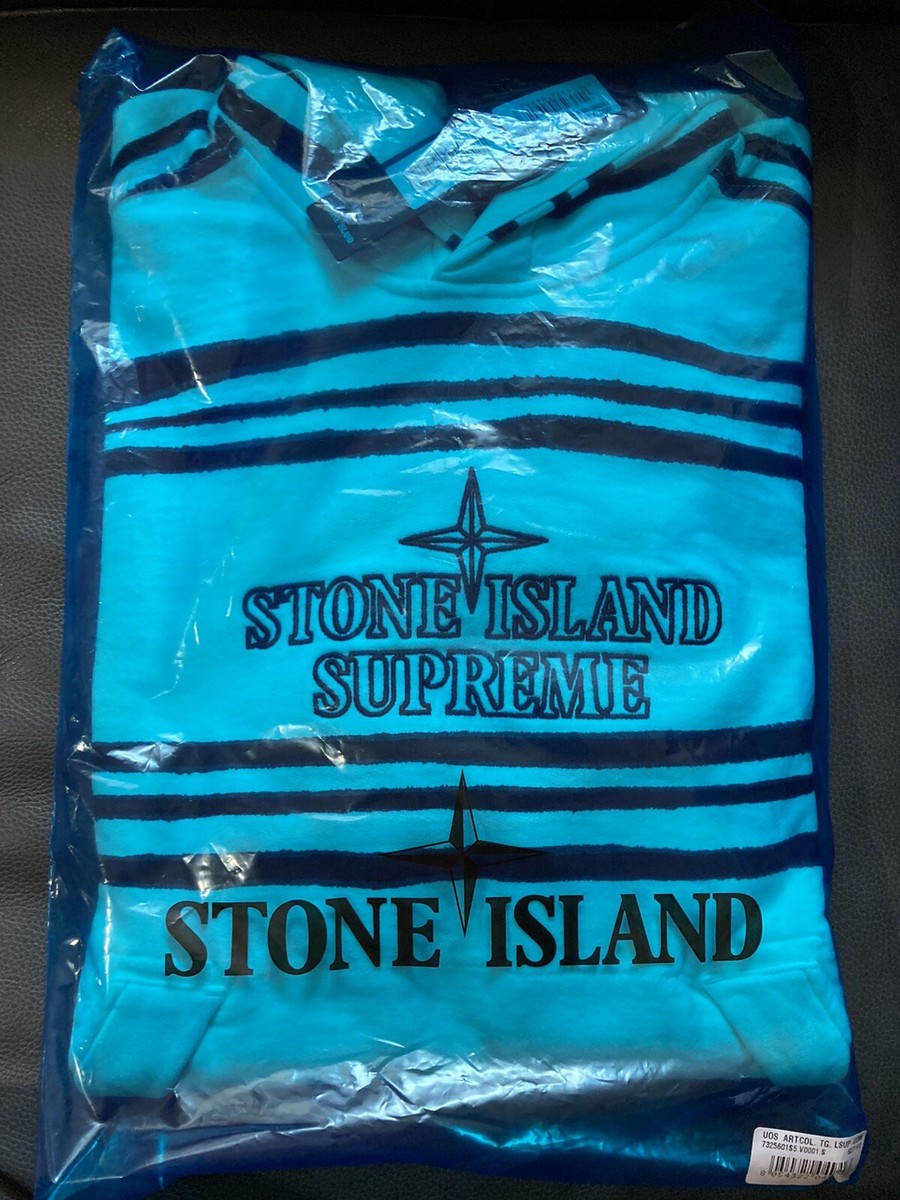 Supreme/Stone Island Warp Stripe Hooded Sweatshirt INHAND Supreme/Stone Island Warp Stripe Hooded Sweatshirt INHAND