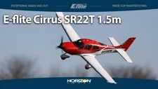 E-flite EFlite Cirrus SR22T 1.5m PNP Plug in Play Electric Airplane EFL15975