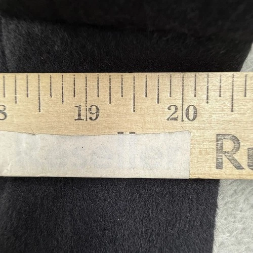 Peter Manning Coat Mens 2XL Black Wool Cashmere Overcoat Lined Classic image 17