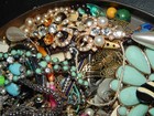 Junk Drawer Lot 2lbs Broken Vintage-Now Jewelry for Crafts Repairs — photo 4