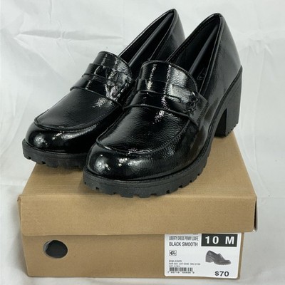 New Dirty Laundry Liberty Dress Shoes 10 M Black Patent Penny Loafers