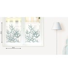 Fensterfolie Fensterbild BAMBUS - statisch haftend 2 Stück 49 x 67 cm