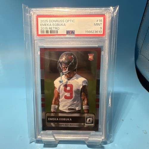 Panini 2025 Donruss Optic 2015 Retro Emeka Egbuka #16 RC PSA 9