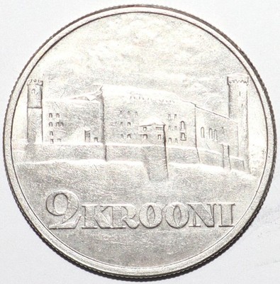 1930 Estonia 2 Krooni Toompea Fortress AU (FC96)