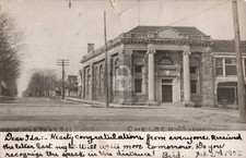 Street View Main & Park Sts., Chelsea MI Michigan 1907 RPPC Photo Postcard COPY