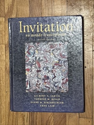 Invitation au monde francophone World Languages (Audio CD NOT INCLUDED) GOOD