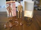 VINTAGE MARX MOVABLE JOHNNY WEST 2ND ISSUE ACCESSORIES,MANUAL & BOX 1966